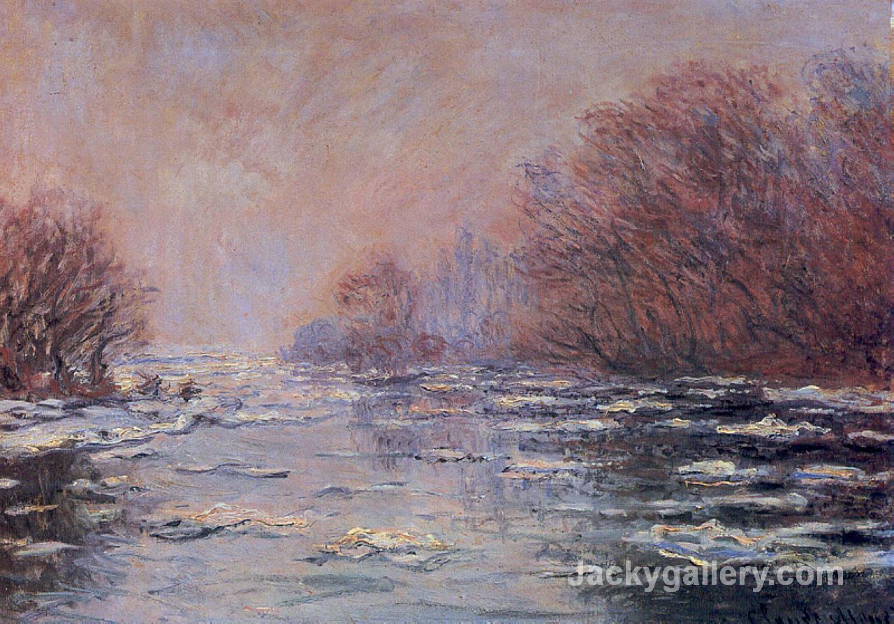River Thawing near Vetheuil by Claude Monet paintings reproduction